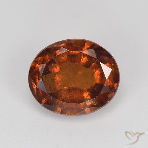 2.03ct Натуральный Красновато-оранжевый Гранат Гессонит, Овал, VS-SI