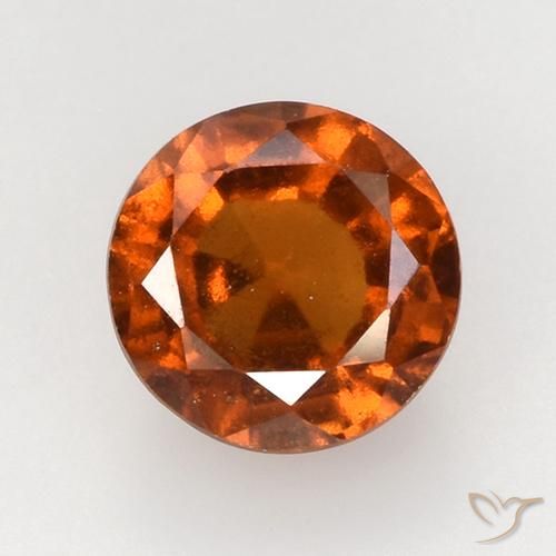 2.24ct Натуральный Средний апельсин Гранат Гессонит, Круглый, Чистота VS