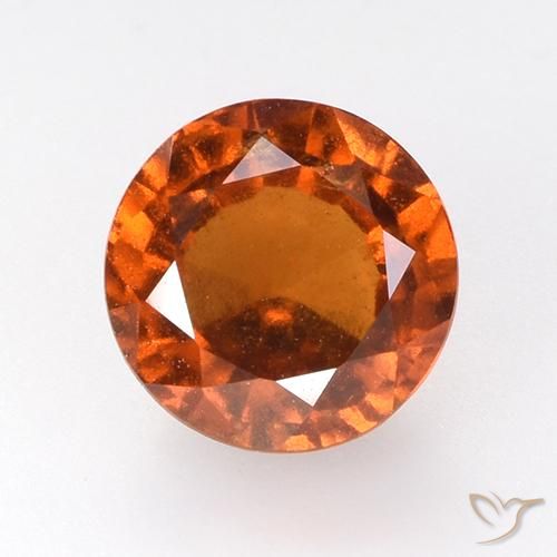 2.71ct Натуральный Средний апельсин Гранат Гессонит, Круглый, Чистота VS