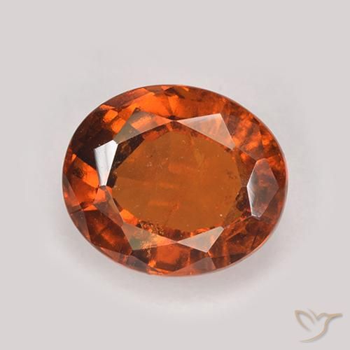 2.94ct Натуральный Огонь Оранжевый Гранат Гессонит, Овал, VS-SI