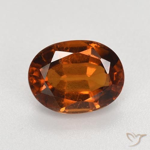2.80ct Натуральный Средний апельсин Гранат Гессонит, Овал, Чистота VS