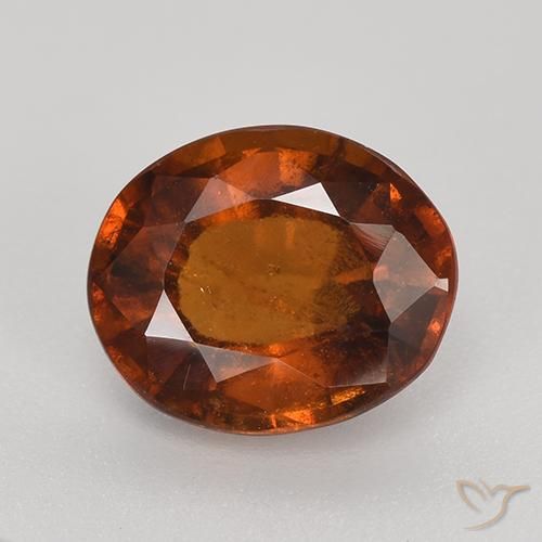 2.94ct Натуральный Средний апельсин Гранат Гессонит, Овал, VS-SI