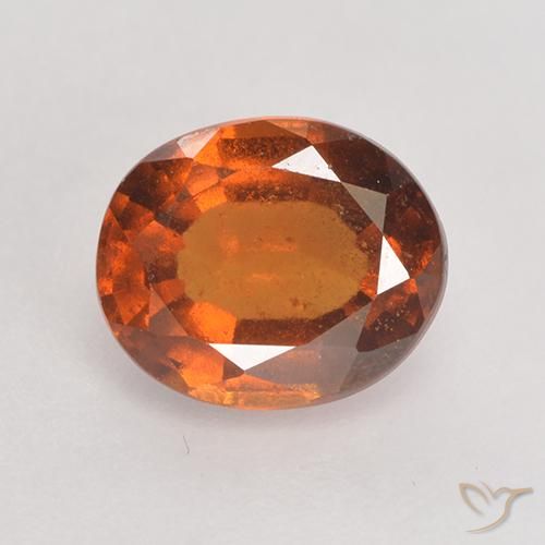 1.90ct Натуральный Янтарный Апельсин Гранат Гессонит, Овал, VS-SI