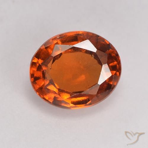 1.94ct Натуральный Красновато-оранжевый Гранат Гессонит, Овал, Чистота VS
