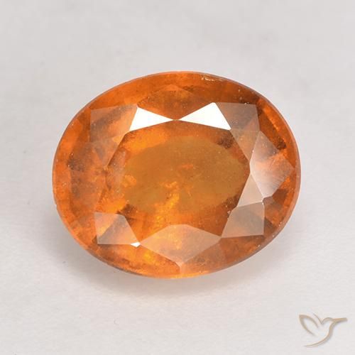 2.90ct Натуральный Темно-оранжевый Гранат Гессонит, Овал, SI