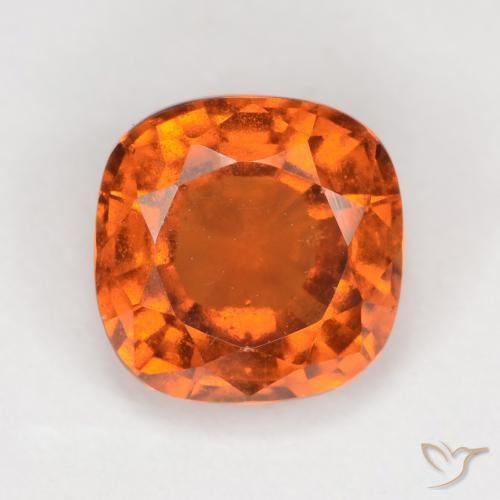 2.05ct Натуральный Средний апельсин Гранат Гессонит, Подушка, Чистота VS