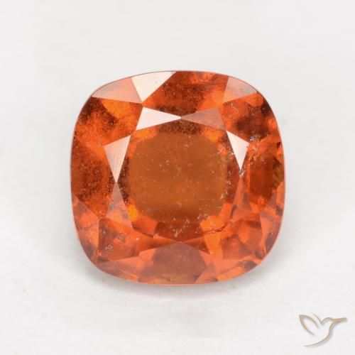 2.09ct Натуральный Средний апельсин Гранат Гессонит, Подушка, VS-SI