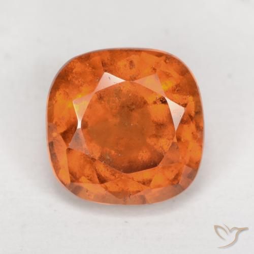 2.16ct Натуральный Средний апельсин Гранат Гессонит, Подушка, VS-SI