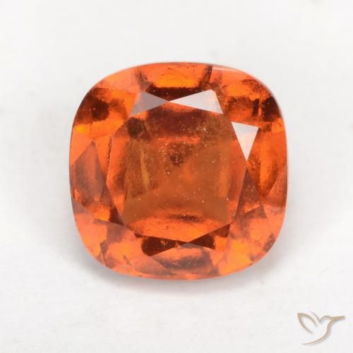 2.21ct Натуральный Средний апельсин Гранат Гессонит, Подушка, VS-SI