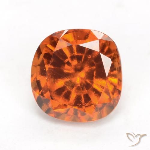2.06ct Натуральный Средний апельсин Гранат Гессонит, Подушка, VVS-VS