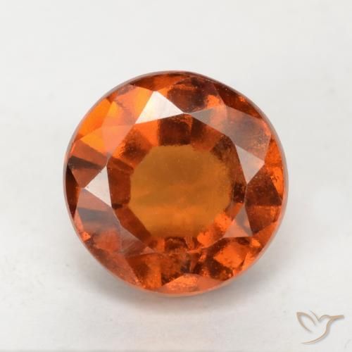 1.91ct Натуральный Средний апельсин Гранат Гессонит, Круглый, Чистота VS