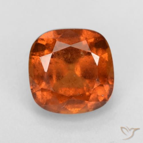 2.08ct Натуральный Средний апельсин Гранат Гессонит, Подушка, VS-SI