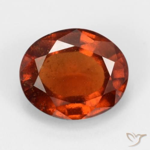 2.89ct Натуральный Красновато-оранжевый Гранат Гессонит, Овал, VS-SI