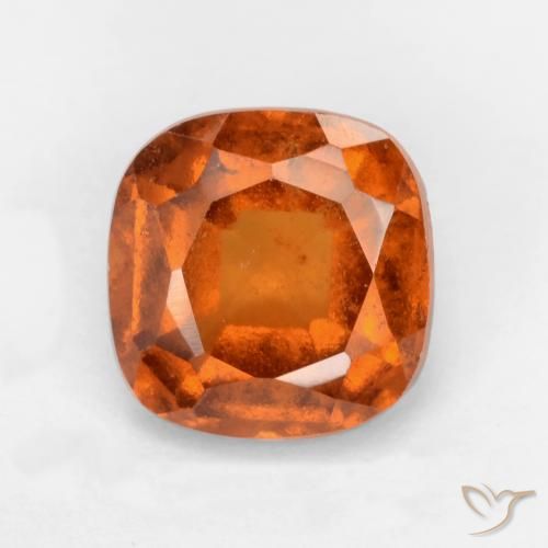 2.01ct Натуральный Средне-темно-оранжевый Гранат Гессонит, Подушка, SI