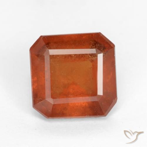 2.05ct Натуральный Средний апельсин Гранат Гессонит, Изумрудная огранка, SI