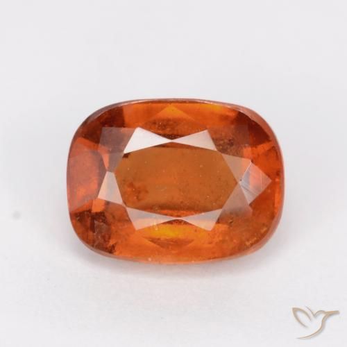 2.13ct Натуральный Средний апельсин Гранат Гессонит, Подушка, SI