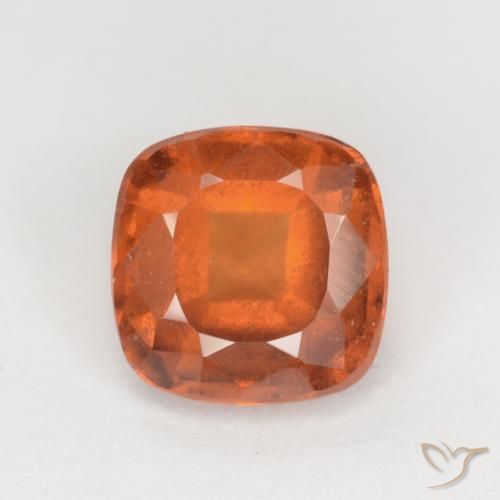 1.95ct Натуральный Средний апельсин Гранат Гессонит, Подушка, VS-SI
