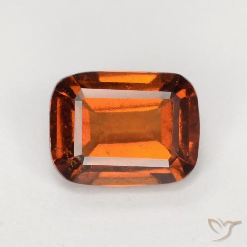 2.09ct Натуральный Средний апельсин Гранат Гессонит, Подушка, Чистота VS