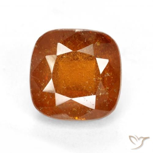 2.48ct Натуральный Янтарный Апельсин Гранат Гессонит, Подушка, SI