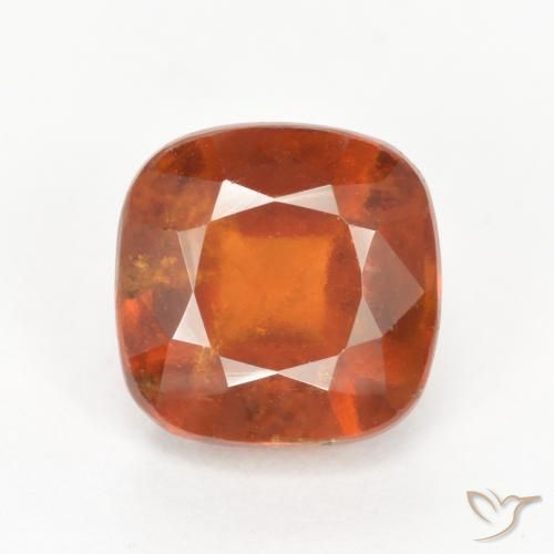 2.48ct Натуральный Средний апельсин Гранат Гессонит, Подушка, SI