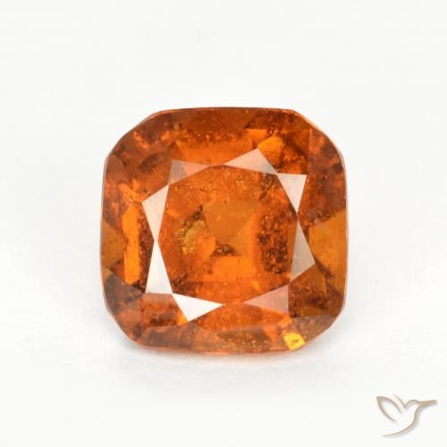 1.33ct Натуральный Средний апельсин Гранат Гессонит, Изумрудная огранка, SI