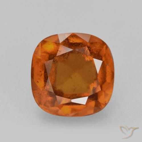 2.28ct Натуральный Средний апельсин Гранат Гессонит, Подушка, VS-SI