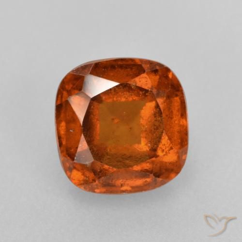 2.01ct Натуральный Средний апельсин Гранат Гессонит, Подушка, VS-SI