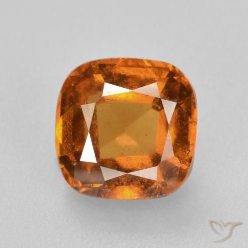 1.81ct Натуральный Земля Оранжевый Гранат Гессонит, Подушка, VS-SI