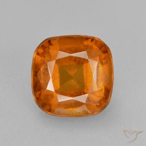 1.81ct Натуральный Средний апельсин Гранат Гессонит, Подушка, VS-SI