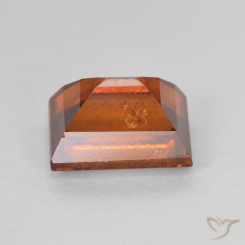 2.13 карата, натуральный Medium Dark-Orange Гранат Гессонит, Огранка Багет, VS-SI