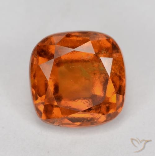 2.14ct Натуральный Средний апельсин Гранат Гессонит, Подушка, SI