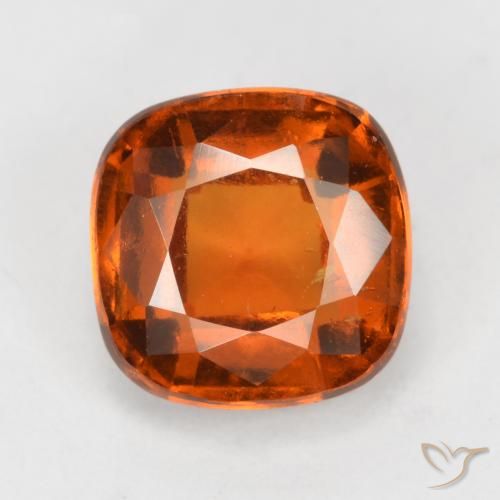 2.47ct Натуральный Средний апельсин Гранат Гессонит, Подушка, VS-SI