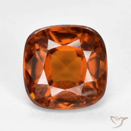 2.36ct Натуральный Средний апельсин Гранат Гессонит, Подушка, VS-SI