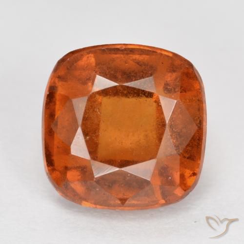 2.23ct Натуральный Средний апельсин Гранат Гессонит, Подушка, VS-SI