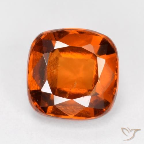 2.24ct Натуральный Средний апельсин Гранат Гессонит, Подушка, VS-SI