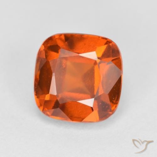 2.18ct Натуральный Средний апельсин Гранат Гессонит, Подушка, VVS-VS