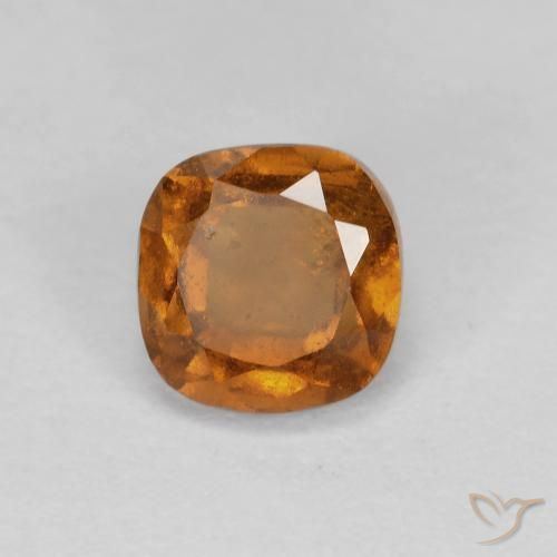0.95ct Натуральный Средний апельсин Гранат Гессонит, Подушка, SI