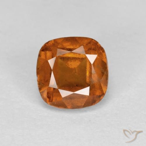 0.96ct Натуральный Средний апельсин Гранат Гессонит, Подушка, SI