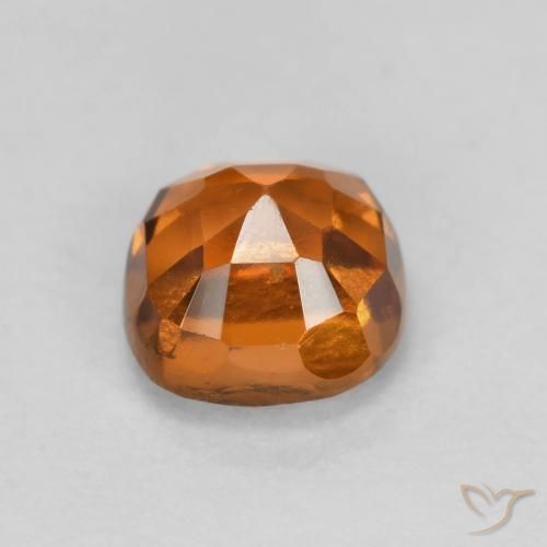 0.96 карата, натуральный Коричневато-оранжевый Гранат Гессонит, Подушка, SI
