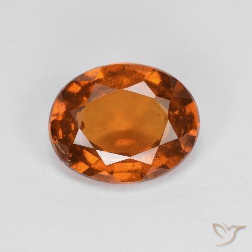 1.97ct Натуральный Средний апельсин Гранат Гессонит, Овал, VS-SI