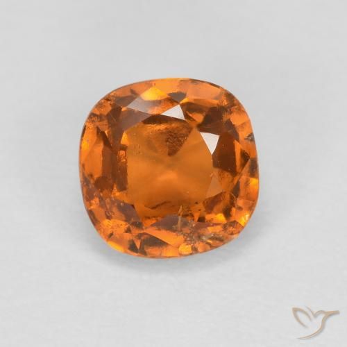 0.93ct Натуральный Средний апельсин Гранат Гессонит, Подушка, SI