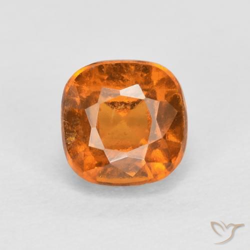 1.02ct Натуральный Средний апельсин Гранат Гессонит, Подушка, SI
