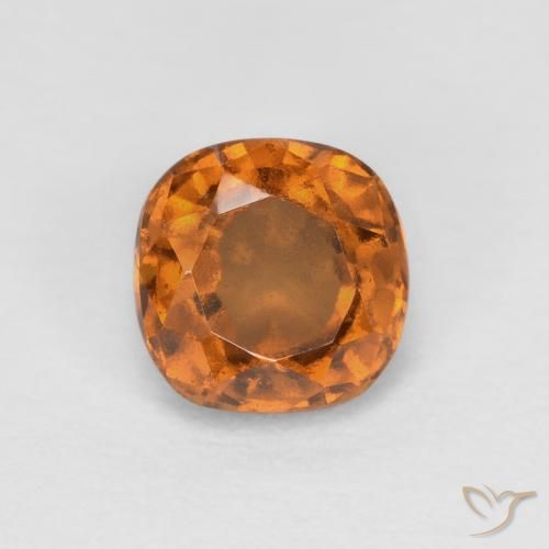 0.82ct Натуральный Желтовато-оранжевый Гранат Гессонит, Подушка, SI