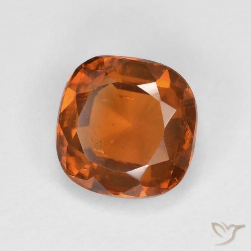 1.79ct Натуральный Средне-темно-оранжевый Гранат Гессонит, Подушка, VS-SI