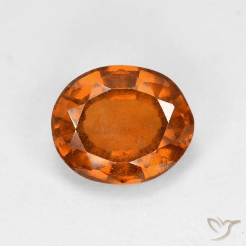 2.01ct Натуральный Красновато-оранжевый Гранат Гессонит, Овал, Чистота VS