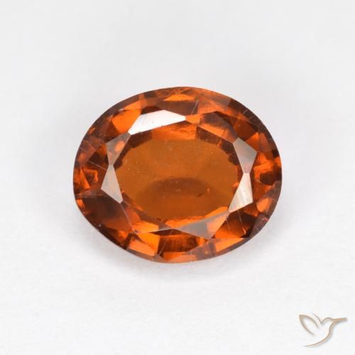 2.23ct Натуральный Янтарный Апельсин Гранат Гессонит, Овал, VS-SI