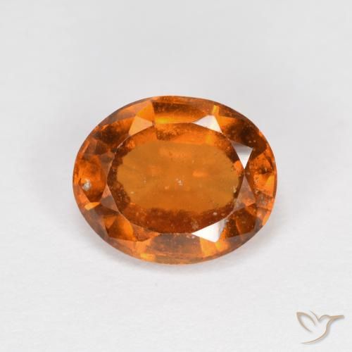 1.94ct Натуральный Средне-темно-оранжевый Гранат Гессонит, Овал, VS-SI