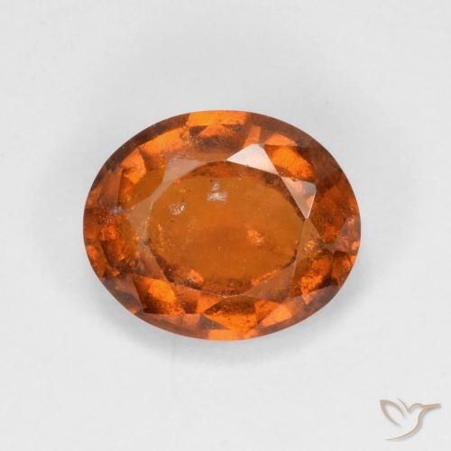 2.93ct Натуральный Средне-темно-оранжевый Гранат Гессонит, Овал, VS-SI