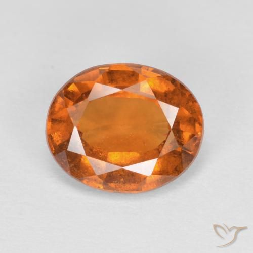 2.05ct Натуральный Средний апельсин Гранат Гессонит, Овал, Чистота VS