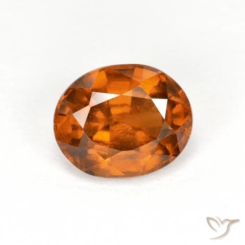 1.90ct Натуральный Темно-оранжевый Гранат Гессонит, Овал, Чистота VS